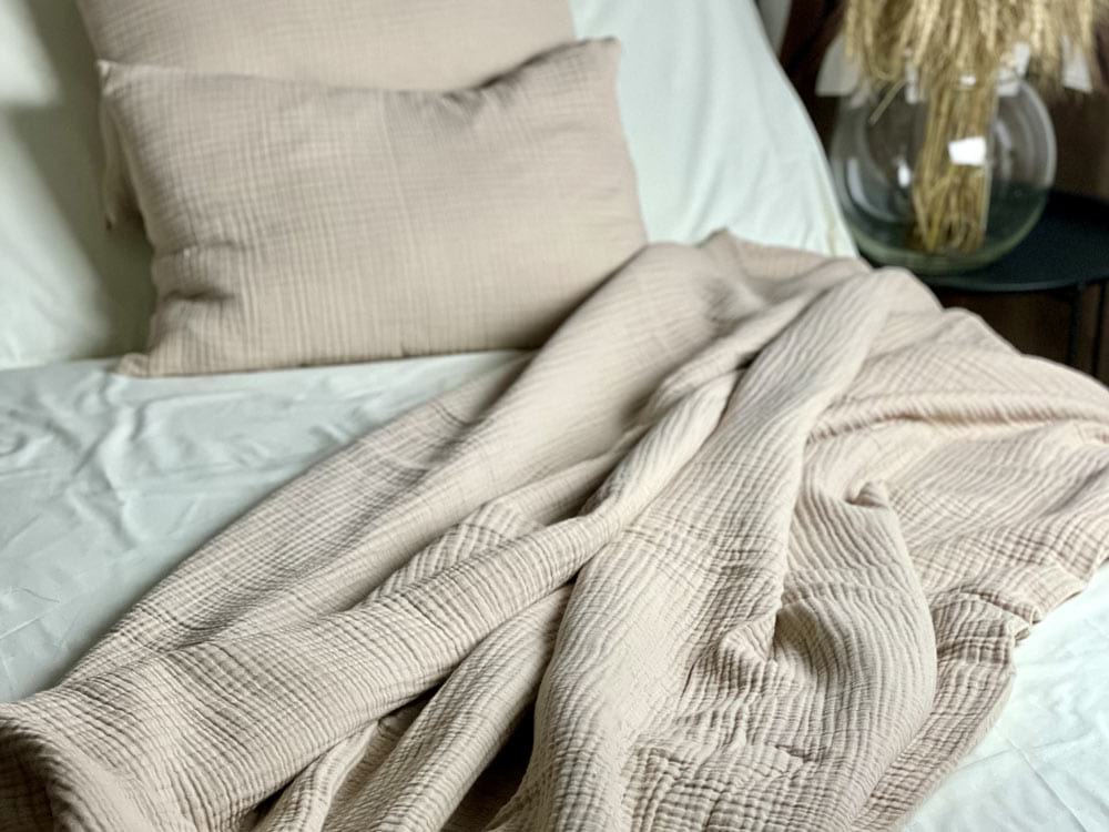 Постельное белье MUSLIN (полуторное) 150x220 Кофейный