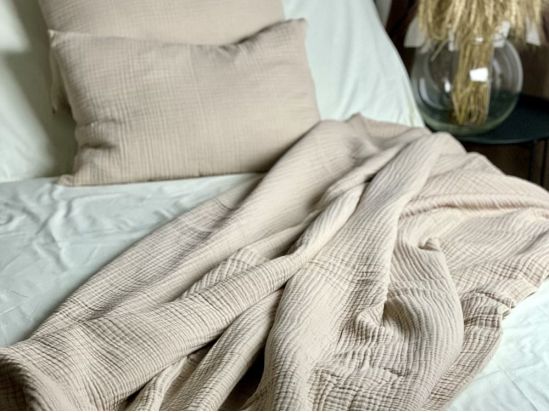 Постельное белье MUSLIN (полуторное) 150x220 Кофейный