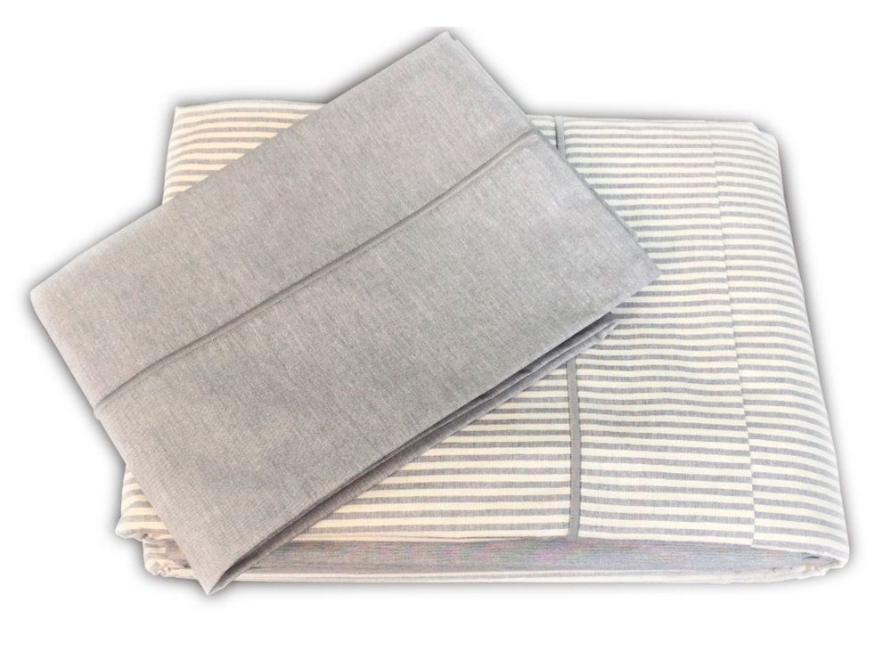 Постельное белье LINES STRIP 240x260 Серый -0