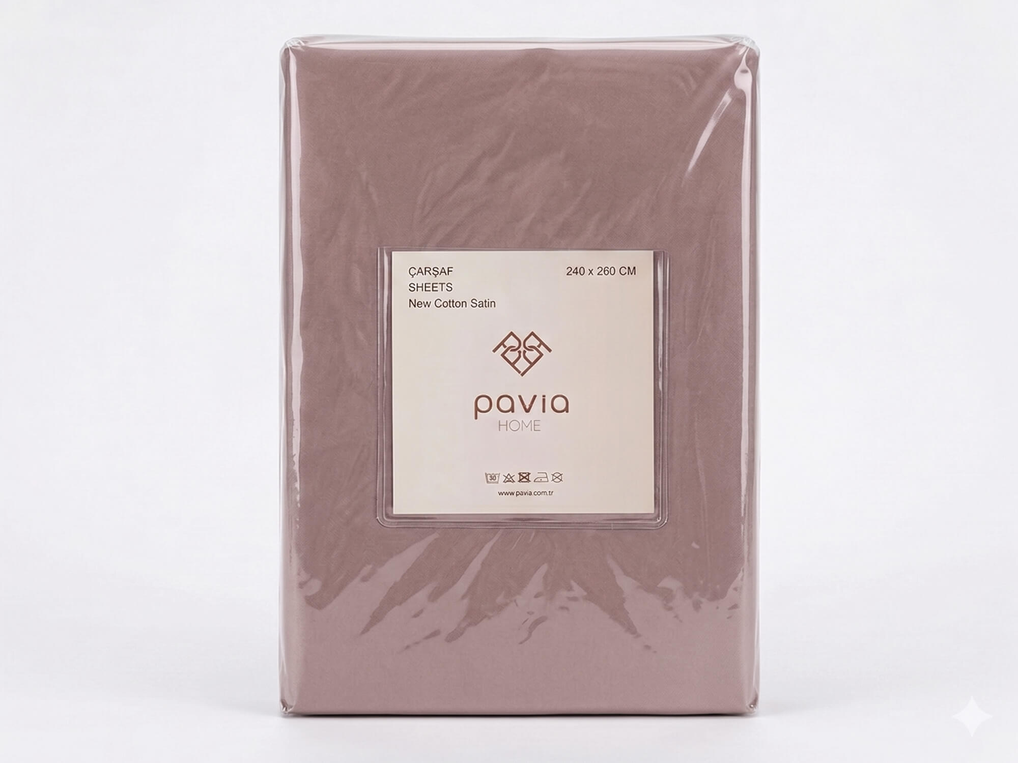 Простыня на резинке NEW SATEN 160x200 Бежевый -1