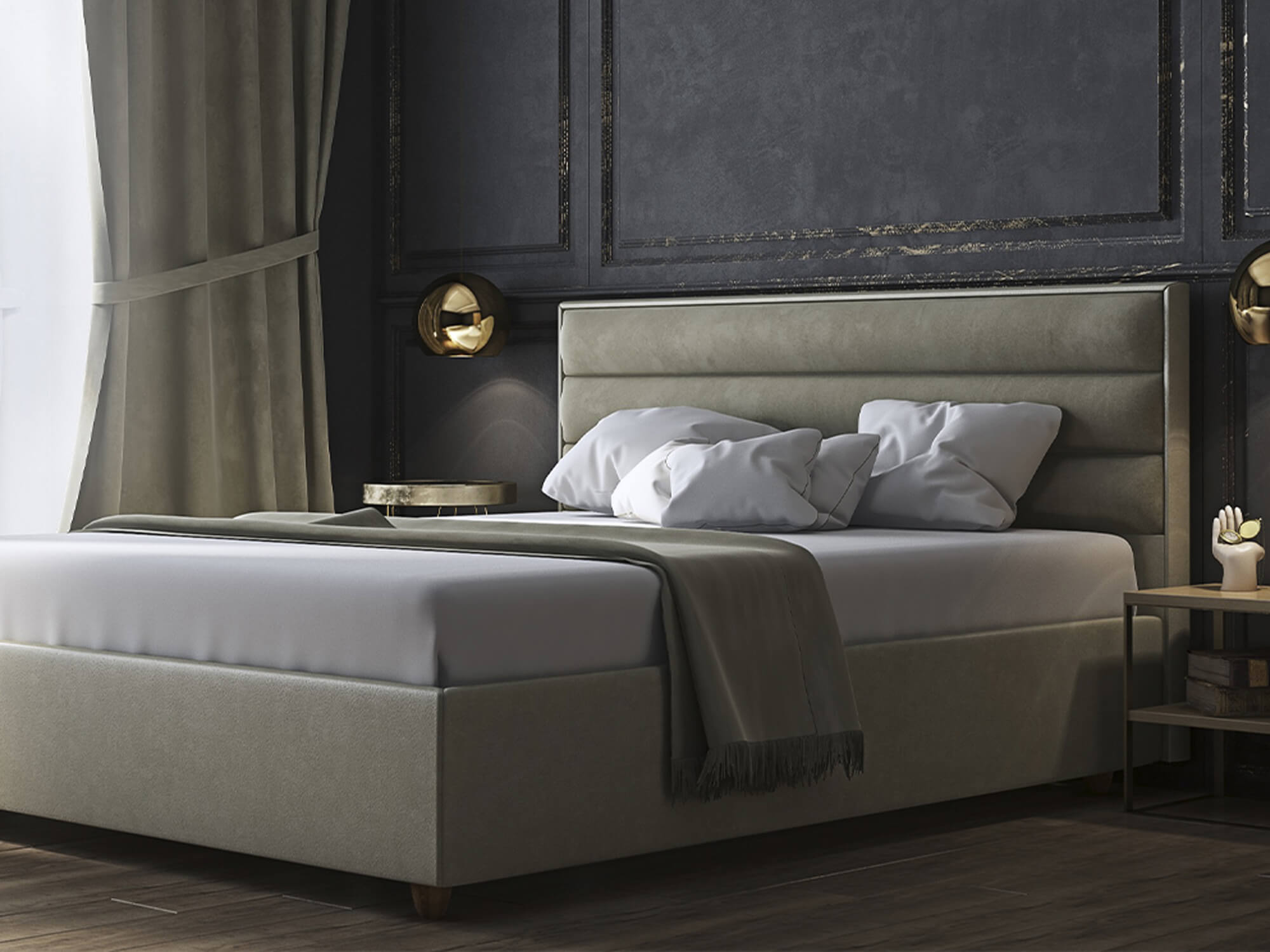 Novelle Luxe 160x200 Сірий 2 -2